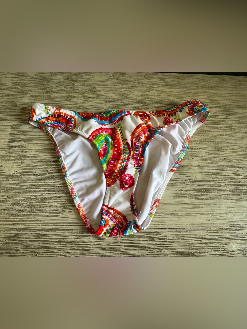 VENUS White Bikini with Multicolor Swirl Print - Picture 5 of 7